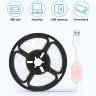 USB светодиодная лента 5V, холодный белый свет, с сенсорной кнопкой, 60LED/м, 1м